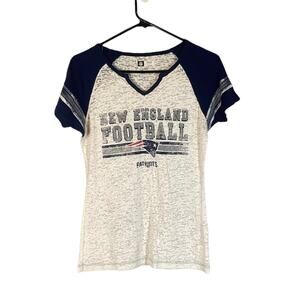 NFL Patriots Football Short Sleeve Lightweight T-shirt Women Sz S